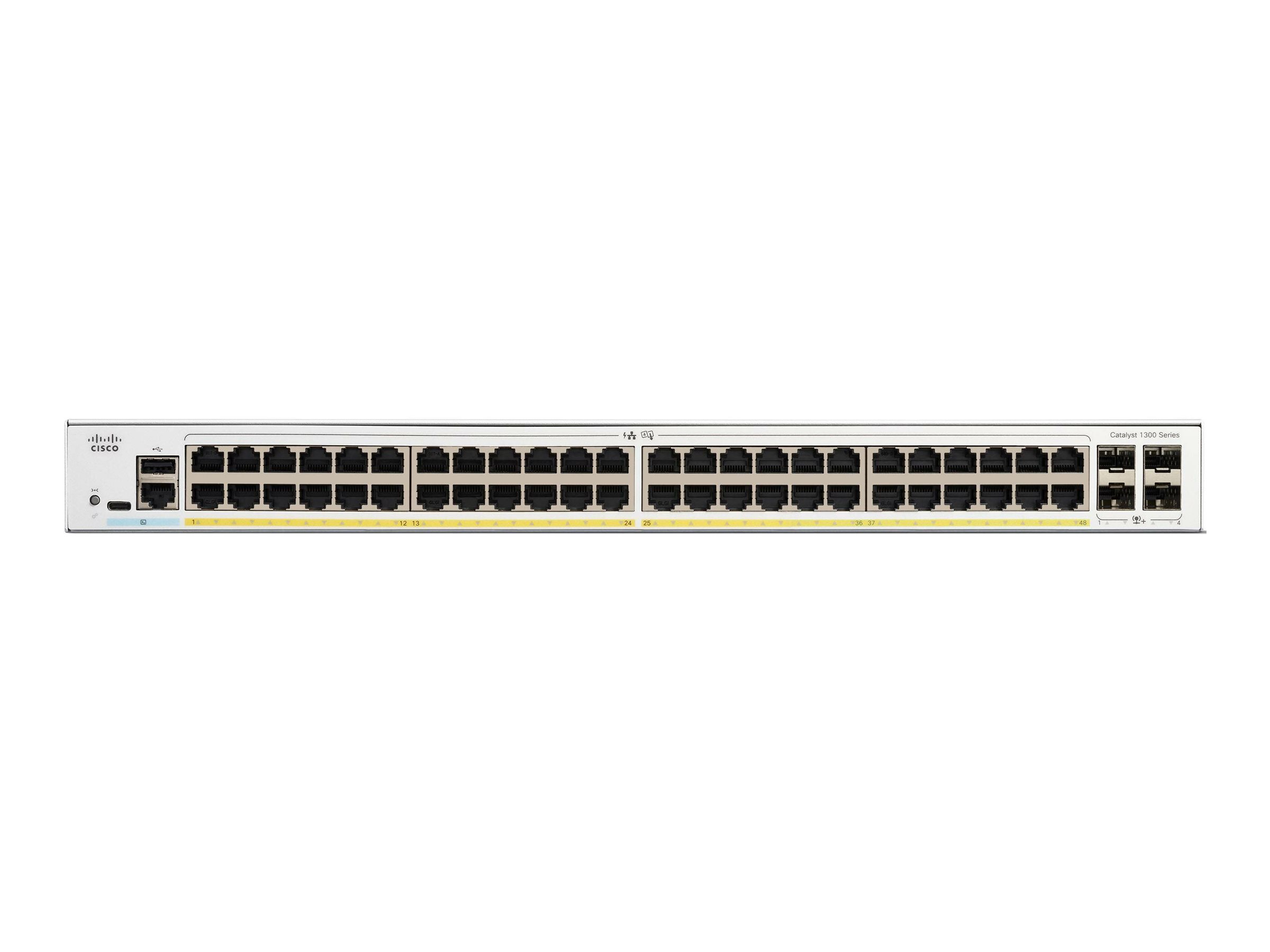 C1300-48FP-4X - Conmutador Cisco Catalyst 1300 - 48 puertos - Gestionado L3 - PoE+