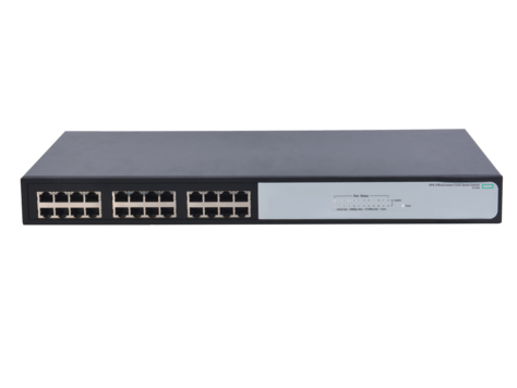 JG708B - HPE OfficeConnect 1420 24G, Unmanaged, Gigabit Ethernet (10/100/1000), Full duplex, Rack-Einbau, 1U