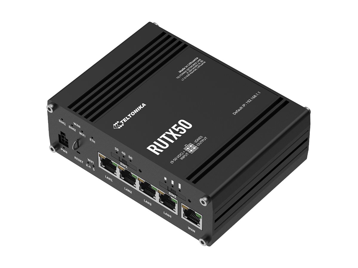 RUTX50320000 - Teltonika RUTX50 - Wireless Router - WWAN 4-port Switch