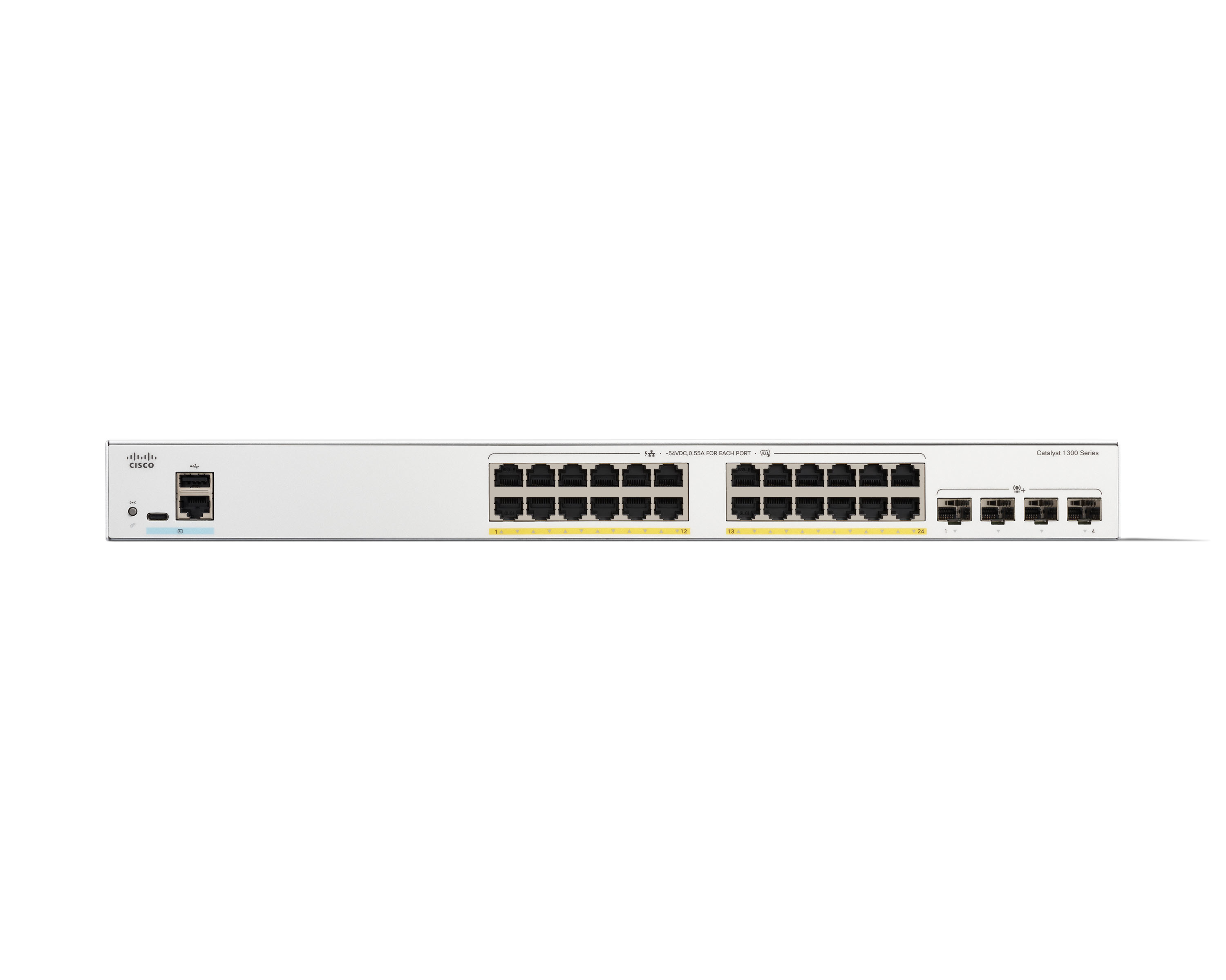 C1300-24FP-4X - Conmutador Cisco Catalyst 1300 - 24 puertos - Gestionado L3 - PoE+