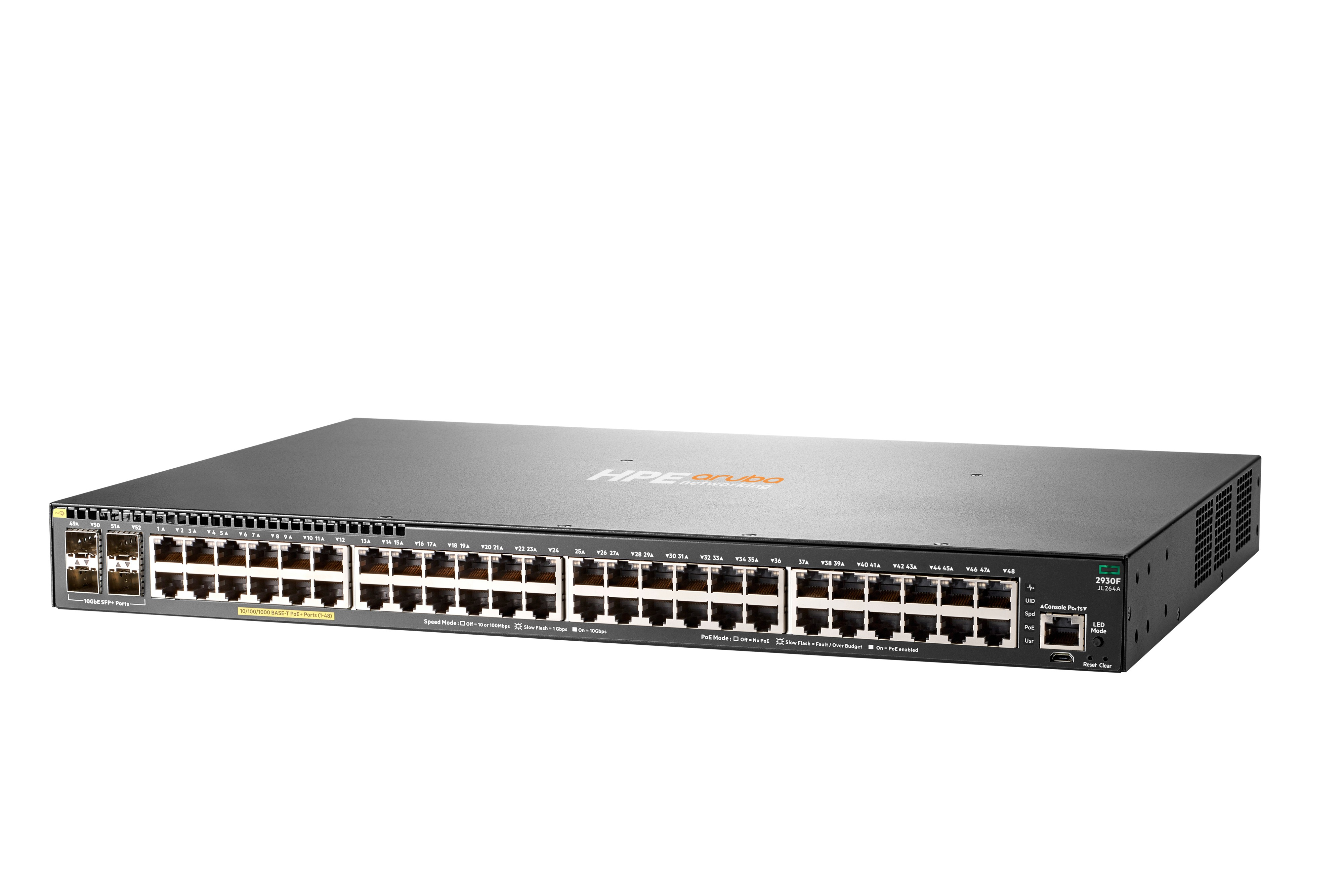 JL264A - Switch HPE Aruba 2930F - 48 puertos - Gestionado de capa 3 - PoE+