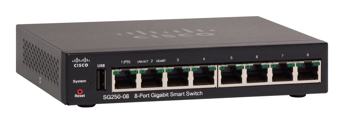 SG250-08-K9-EU - Commutateur Cisco Business 250 - 8 ports - Géré L3