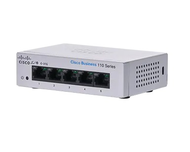 CBS110-5T-D - Cisco CBS110, Unmanaged, L2, Gigabit Ethernet (10/100/1000), Full duplex, Rack-Einbau, 1U
