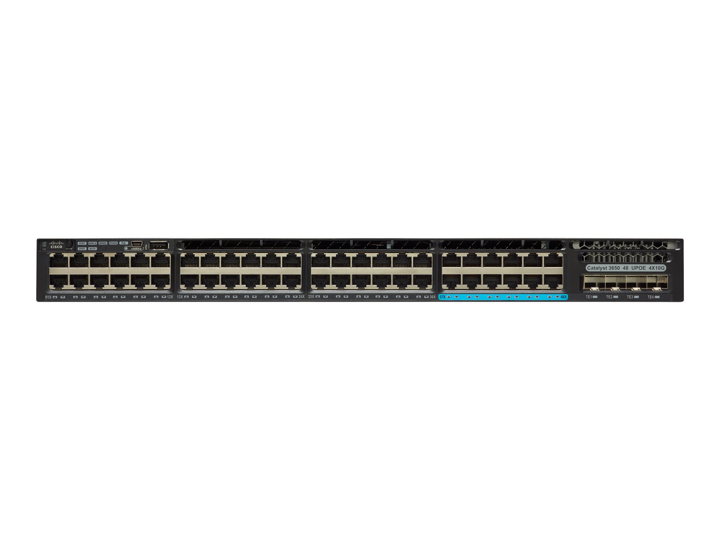 WS-C3650-48PWS-S - Commutateur Cisco Catalyst 3650 - 48 ports - Géré L3 - PoE+