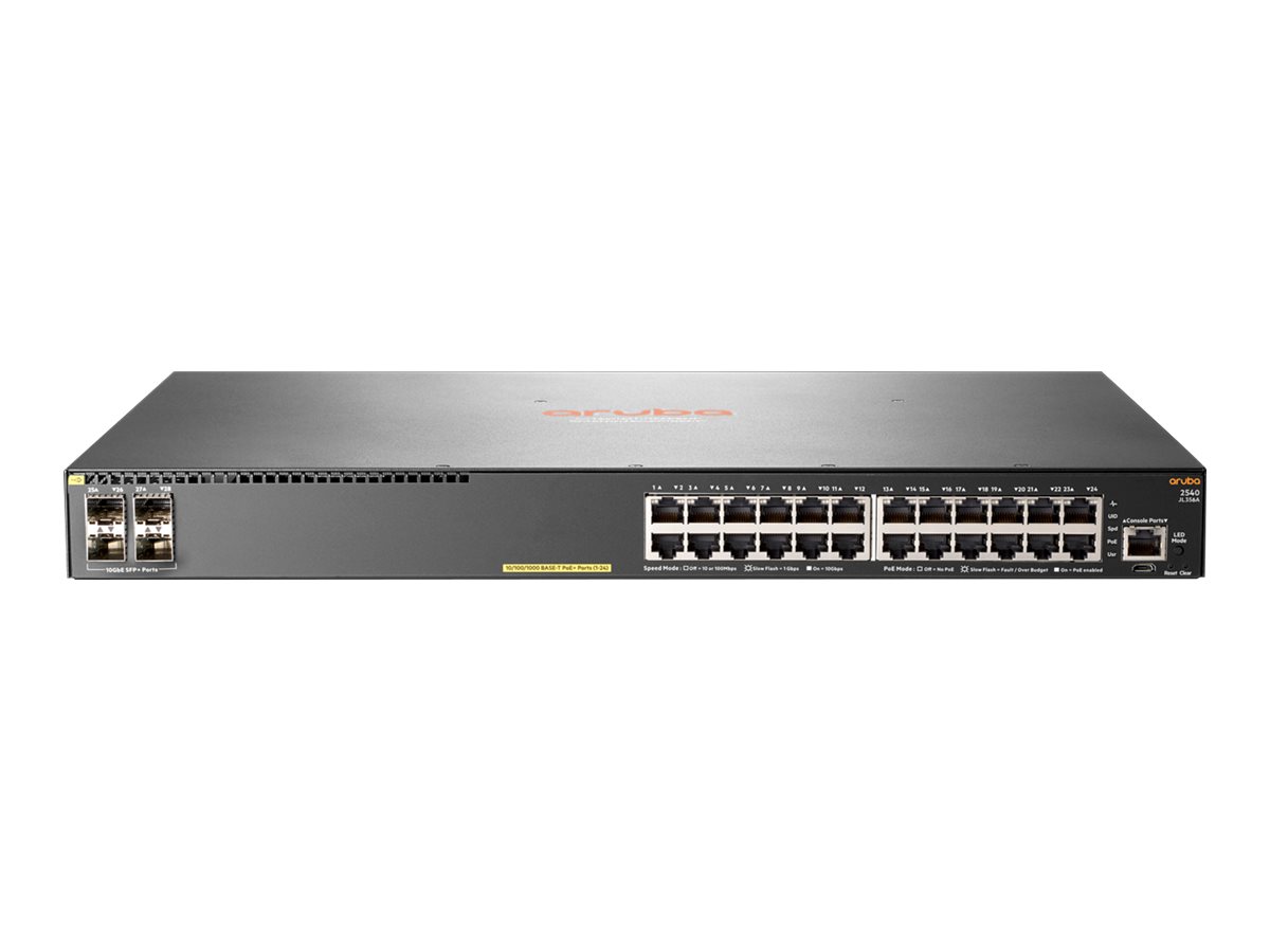JL356A#ABB - HPE Aruba 2540 24G PoE+ 4SFP+ - Switch - managed - 24 x 10/100/1000 (PoE+)