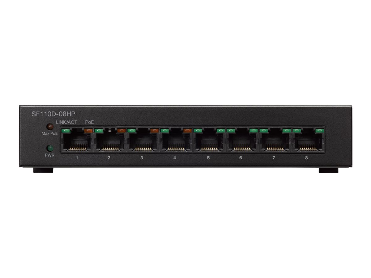 SF110D-08-EU - Conmutador Cisco Business 110 - 8 puertos - No gestionado