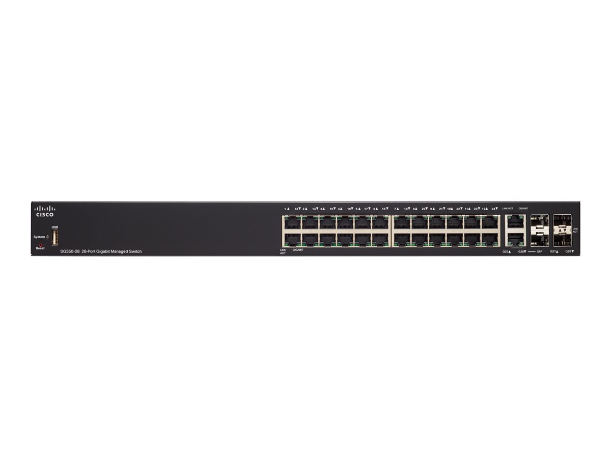 SG350-28-K9-EU - Commutateur Cisco Business 350 - 28 ports - Géré L3
